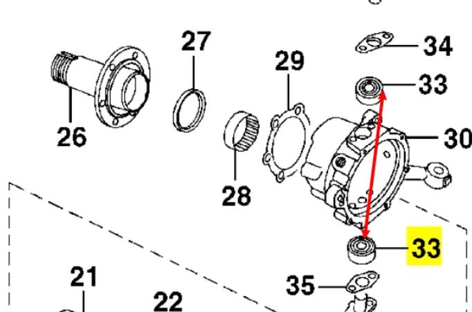 Cojinete de muñón del eje, suspensión de rueda, delantero 606666 Land Rover