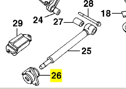 NRC7491 Land Rover bloque silencioso trasero brazo trasero delantero