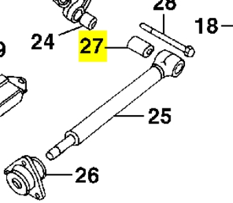 NTC1772 Rover bloque silencioso trasero brazo trasero trasero