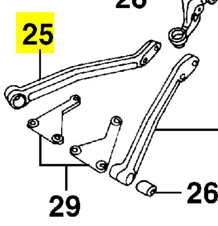 90575627 Land Rover brazo suspension trasero superior derecho