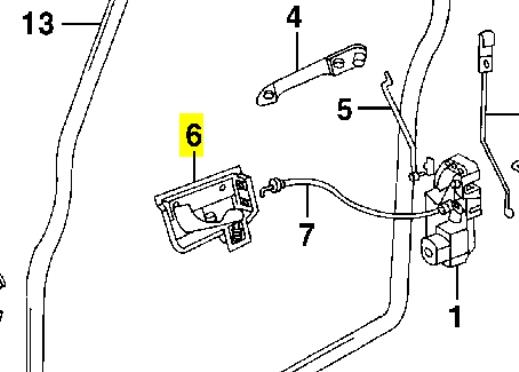 Manecilla de puerta, equipamiento habitáculo, izquierda delantera/trasera para Land Rover Discovery (LJ ,LT)