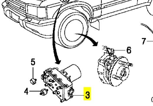 SRB101201 Land Rover módulo hidráulico abs