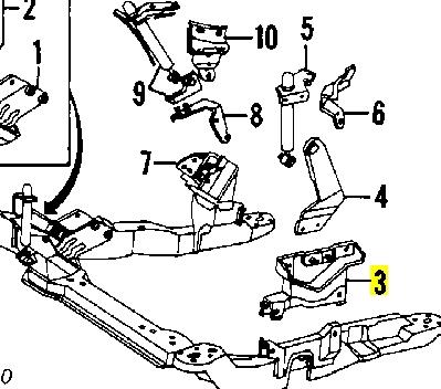 F5DZ6F063D Ford montaje de transmision (montaje de caja de cambios)