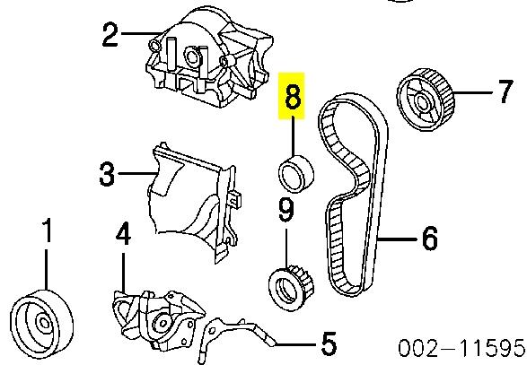 2M5Z6K254AAA Ford rodillo, cadena de distribución