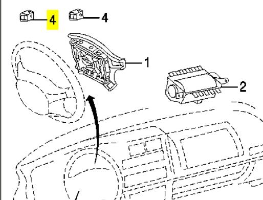 Sensor AIRBAG delantero para Toyota Camry (V30)