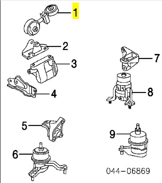 Comprar 1236328060 Toyota Soporte superior derecho del motor