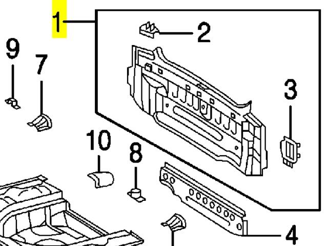 Panel trasero de maletero Toyota Camry (V30)