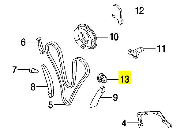 04663632 Chrysler rueda dentada, cigüeñal