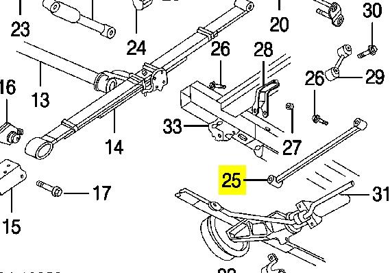 Barra transversal reactiva de la suspensión trasera Chrysler 4684349 precio, desde 40,73 EUR