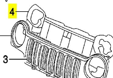 55155800AF Chrysler soporte de radiador completo