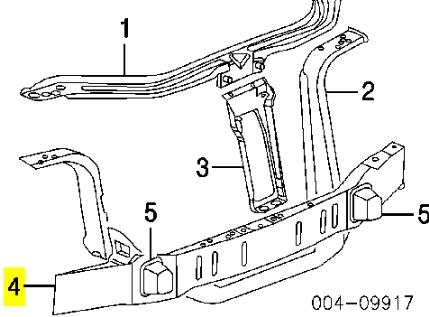 55360190AE Chrysler refuerzo parachoque delantero