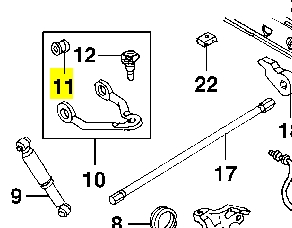 15607586 General Motors Buje del brazo de suspensión delantero superior