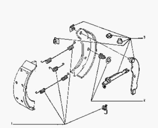 0000431513 Peugeot/Citroen kit de montaje, zapatas de freno traseras