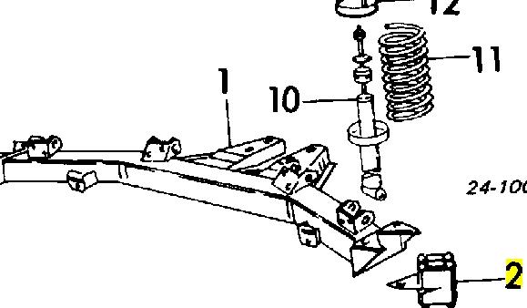 Suspensión, cuerpo del eje trasero 33331118569 BMW