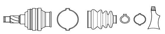 Junta homocinética interior delantera derecha CVJ567620 Open Parts