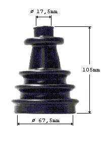Fuelle semieje delantero exterior Metalcaucho 01696E