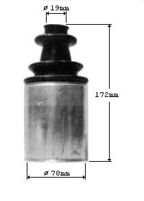 Fuelle, árbol de transmisión, Eje delantero interior 300580 GKN-Spidan