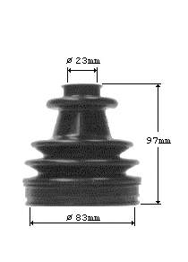 Fuelle, árbol de transmisión delantero exterior 7701202743 Renault (RVI)