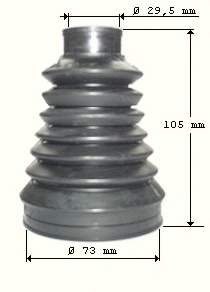 23127 GKN-Spidan fuelle, árbol de transmisión exterior derecho