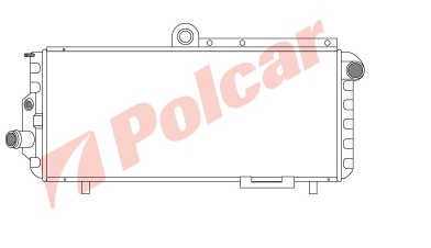 Radiador refrigeración del motor 1002007 VAN Wezel