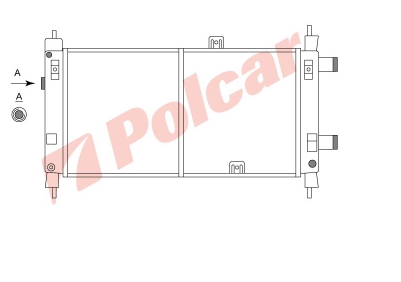 Radiador refrigeración del motor RA0200390 Jdeus