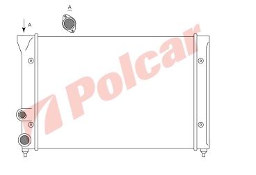 Radiador refrigeración del motor 535121251B VAG