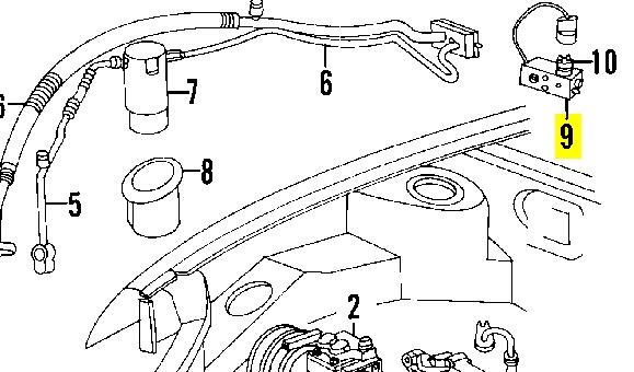 5264744 Chrysler válvula de expansión, aire acondicionado