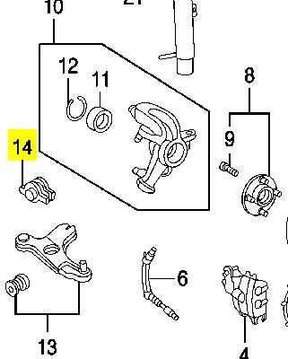 98AZ3069AA Ford silentblock de suspensión delantero inferior