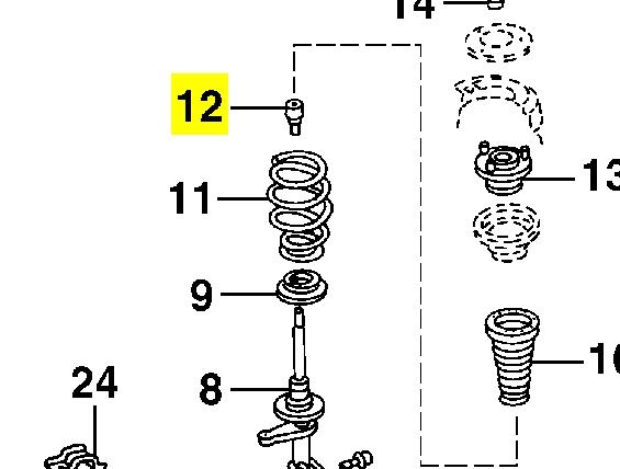 K04782017 Fiat/Alfa/Lancia almohadilla de tope, suspensión delantera