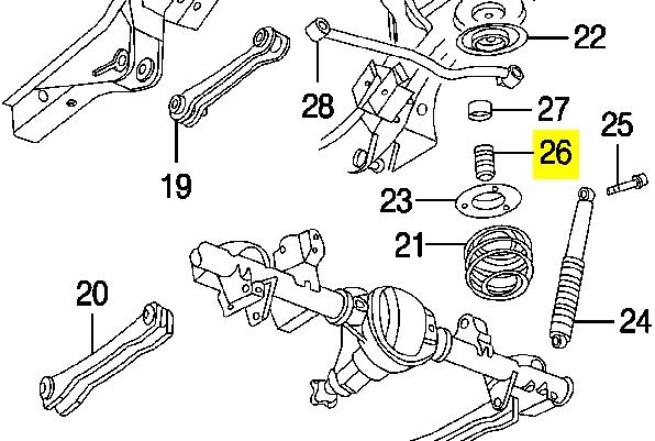 52087636AB Chrysler almohadilla de tope, suspensión delantera