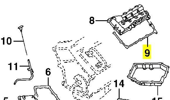 4663980AB Chrysler junta, tapa de culata de cilindro derecha