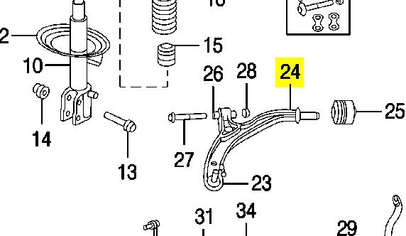 04743377AA Chrysler barra oscilante, suspensión de ruedas delantera, inferior izquierda