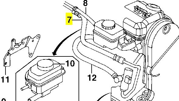 4764347AA Chrysler manguera hidráulica de alta presión, desde la bomba al mecanismo dirección