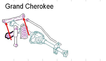 Comprar 52087709 Chrysler Silentblock del brazo superior de suspensión trasera