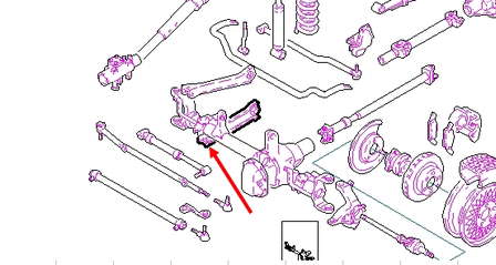 52037830 Chrysler Silentblock de brazo de suspensión delantero inferior