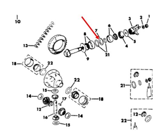 4720865 Chrysler arandela seguro semieje