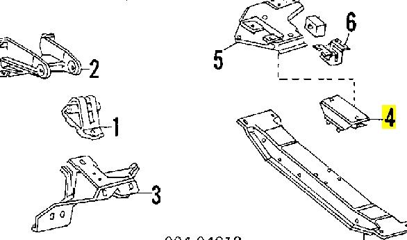 52001180 Chrysler montaje de transmision (montaje de caja de cambios)