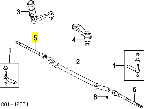 26059210 Opel barra de acoplamiento