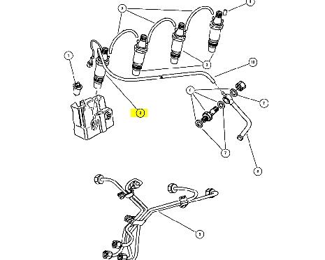 4883403AA Chrysler inyector de combustible