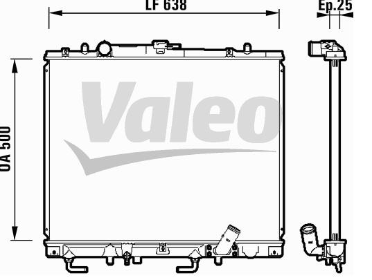 Radiador refrigeración del motor 32002156 VAN Wezel