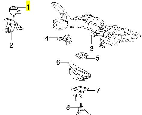 Soporte de motor derecho AWSFO1101 Tenacity