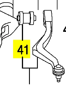 Silentblock de suspensión delantero inferior GP9A34460A Mazda