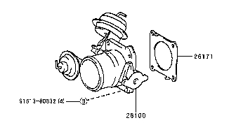 2610064020 Toyota cuerpo de mariposa completo