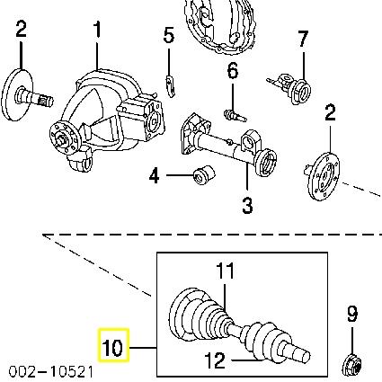 5L3Z3B436A Ford árbol de transmisión delantero