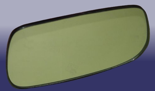 A15BJ8202121 Chery cristal de espejo retrovisor exterior derecho