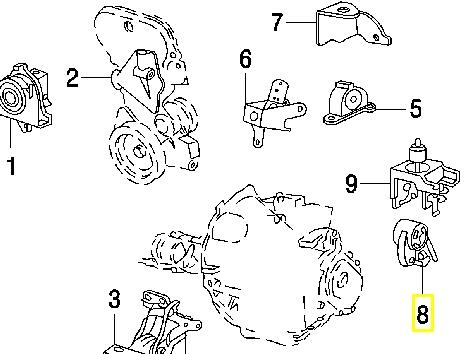 4861269AB Chrysler montaje de transmision (montaje de caja de cambios)