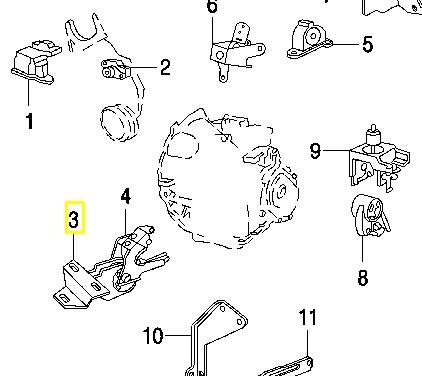 Comprar 4861295AB Chrysler Soporte de motor delantero