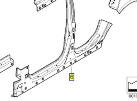 Chapa de acceso izquierda para BMW 1 (E81, E87)