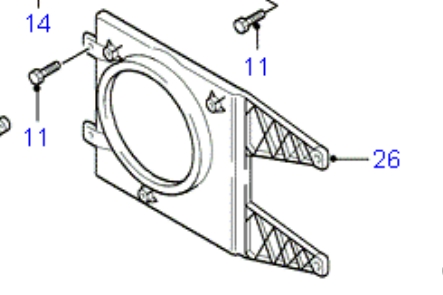 1024071 Ford bastidor radiador (armazón)