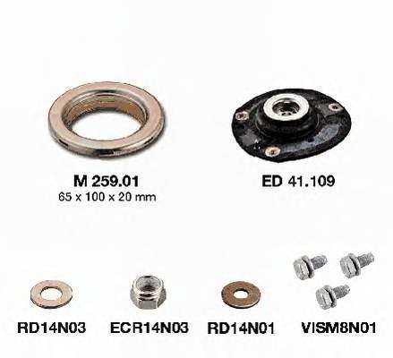 KB659.11 SNR soporte amortiguador delantero derecho